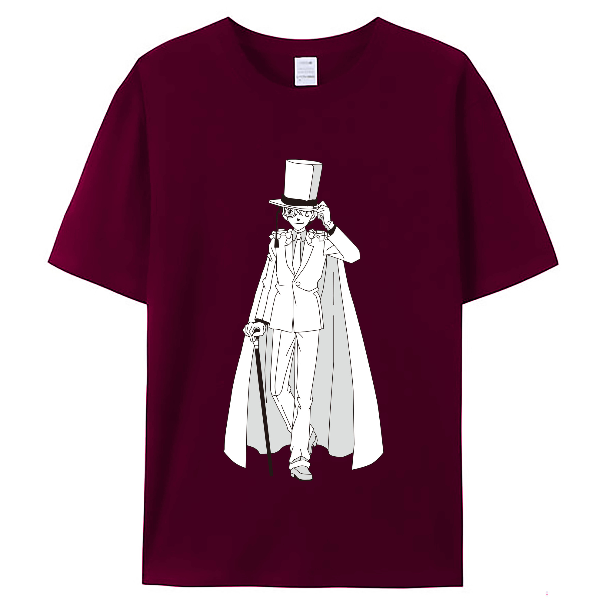 （画像用） 名探偵コナン くろば かいと Detective Conan Kuroba Kaito レディースカジュアルプリントTシャツ（綿100％）